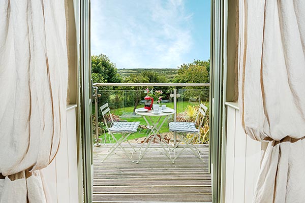 Old Pear Tree Barn Living Area Balcony Views